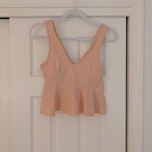 Cupshe pink ruffle bikini top